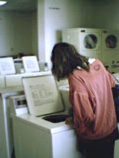 Im Waschsalong...